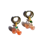 Harvest — Jade stone charm earrings - seree