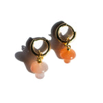 Harvest — Jade stone charm earrings - seree