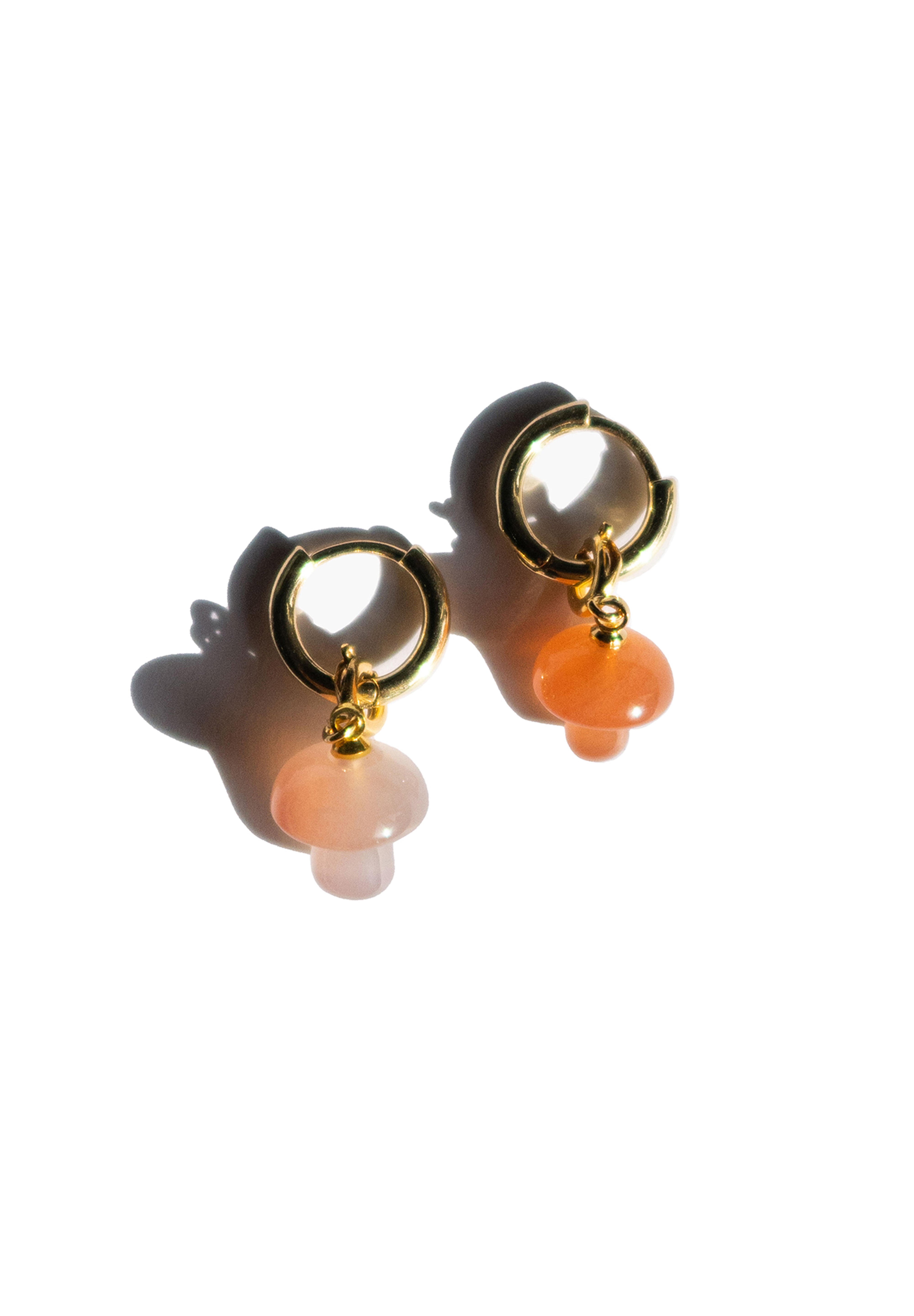 Harvest — Jade stone charm earrings - seree