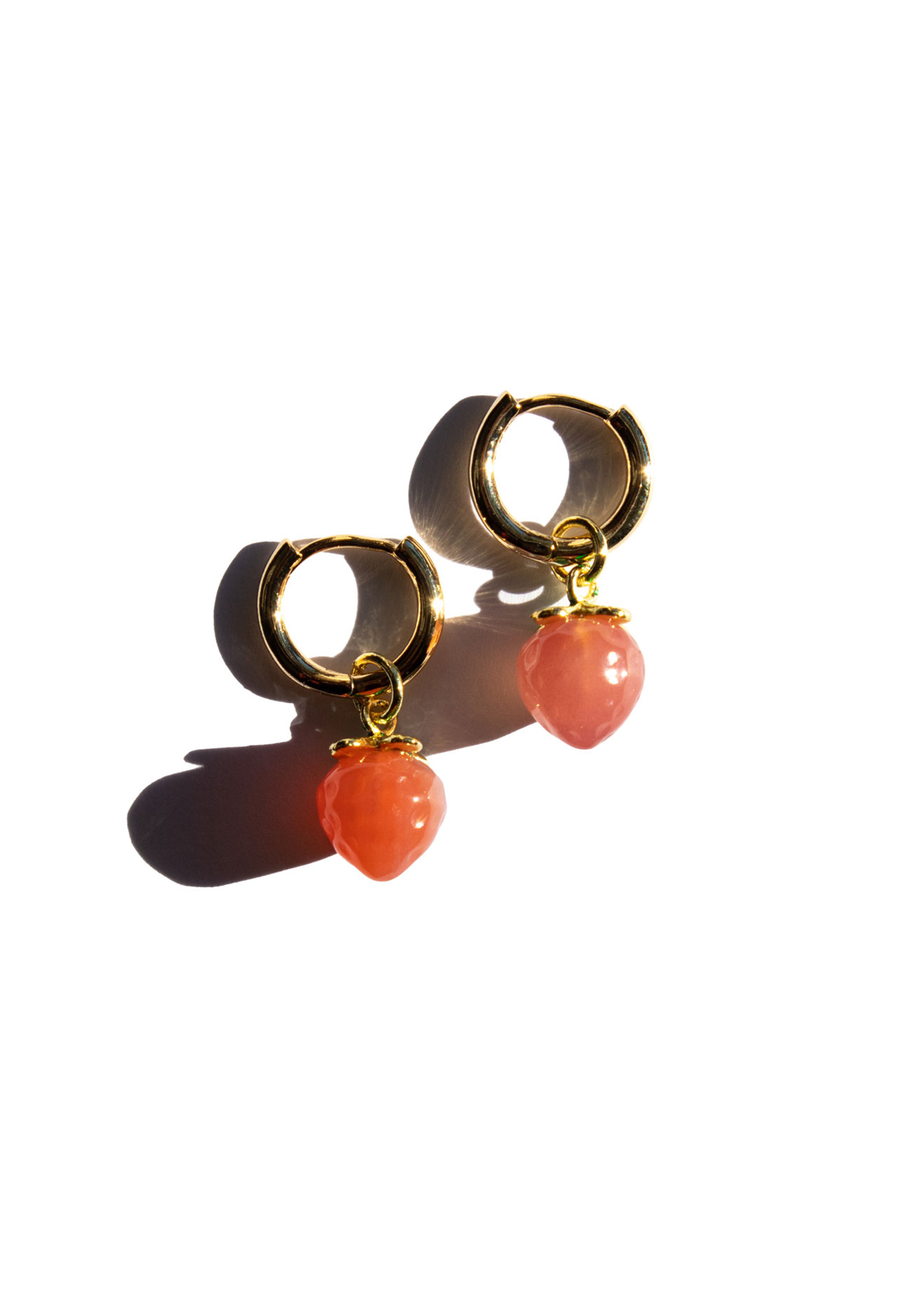 Harvest — Jade stone charm earrings - seree