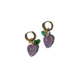 Harvest — Jade stone charm earrings - seree