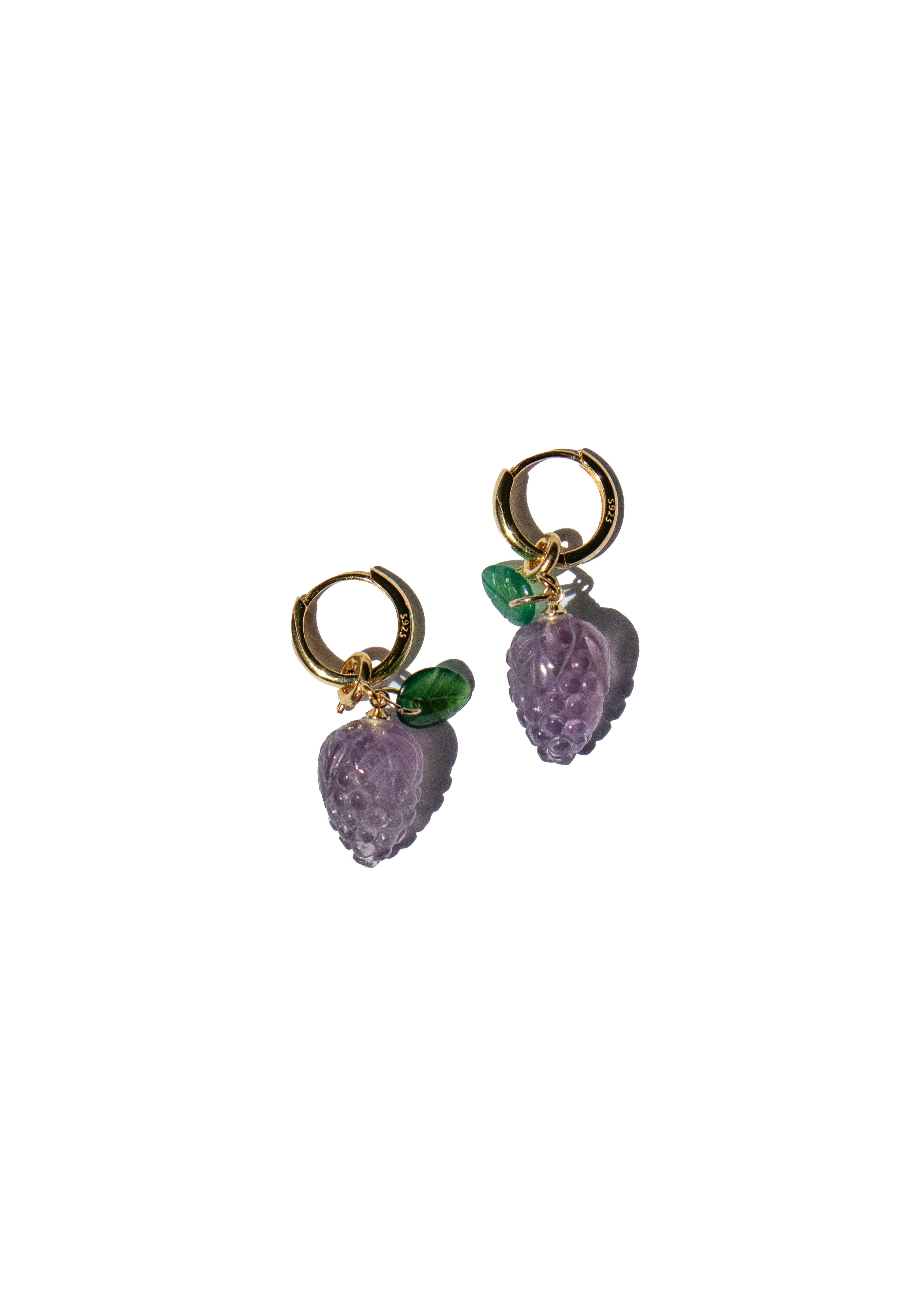 Harvest — Jade stone charm earrings - seree