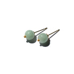 Mira — Jadeite sphere studs - seree