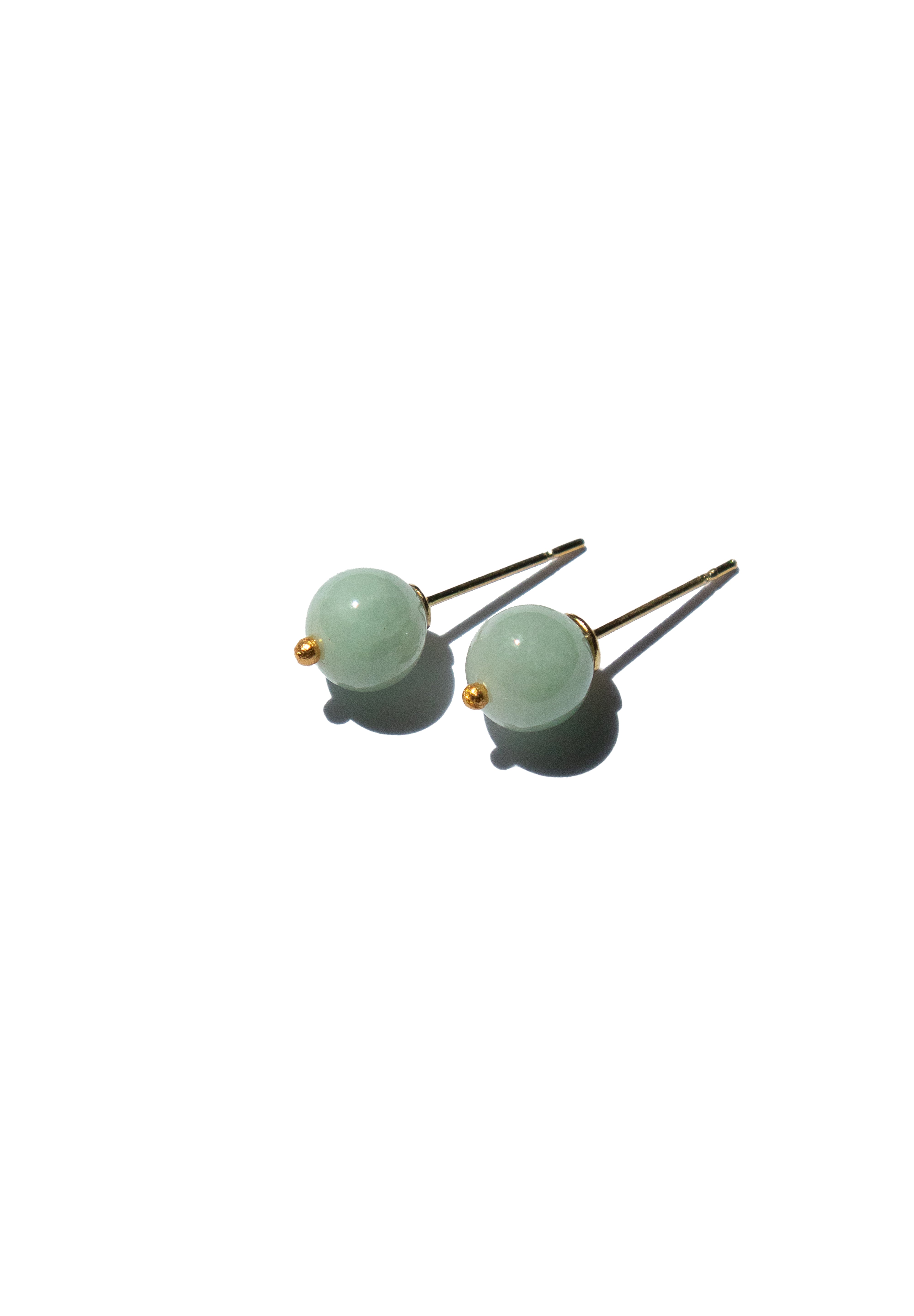 Mira — Jadeite sphere studs - seree