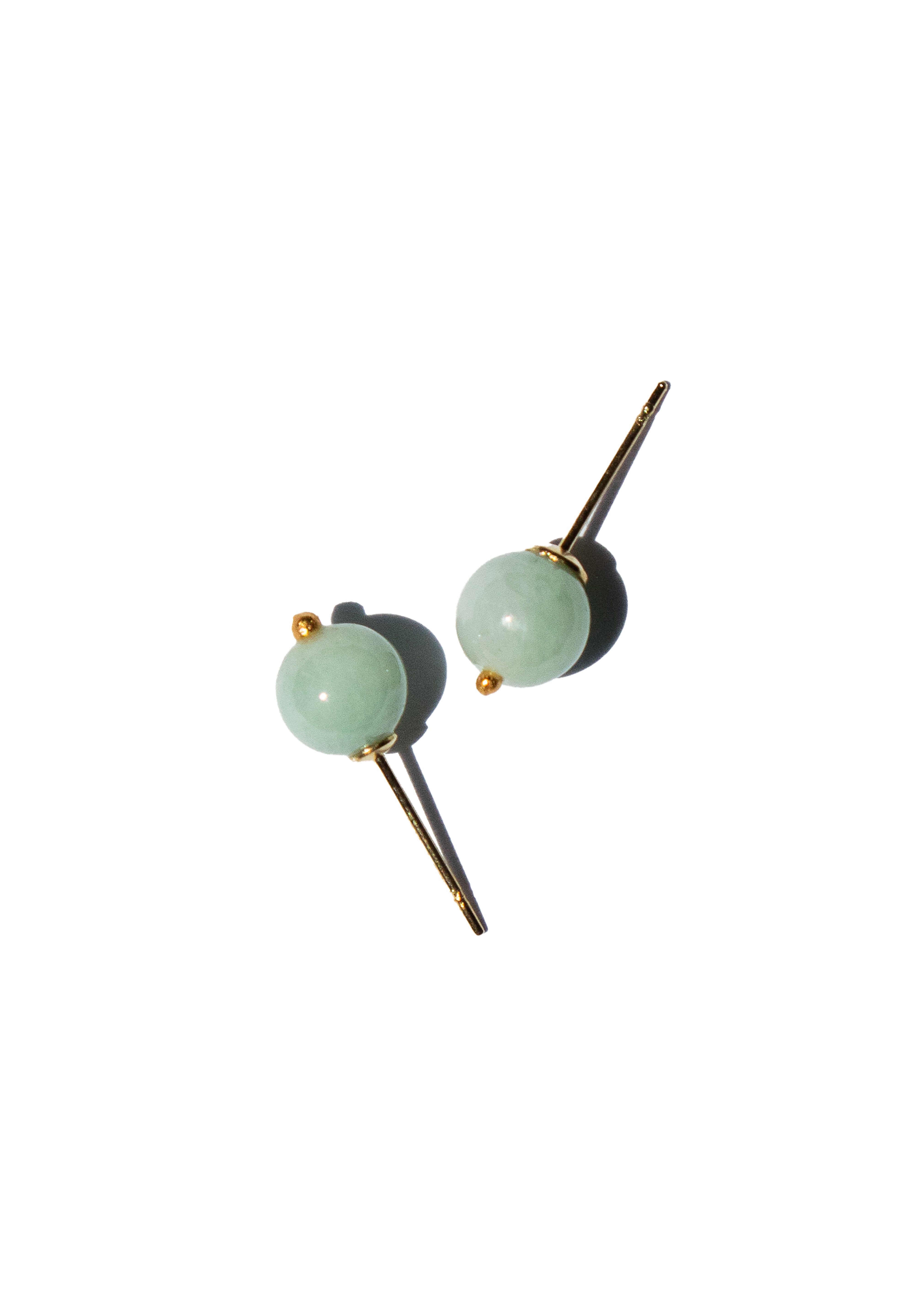 Mira — Jadeite sphere studs - seree