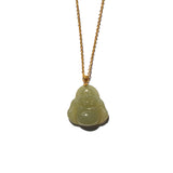 Buddha — Green jade buddha pendant necklace - seree