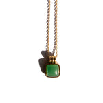 Puzzle — Jade stone pendant necklace - seree