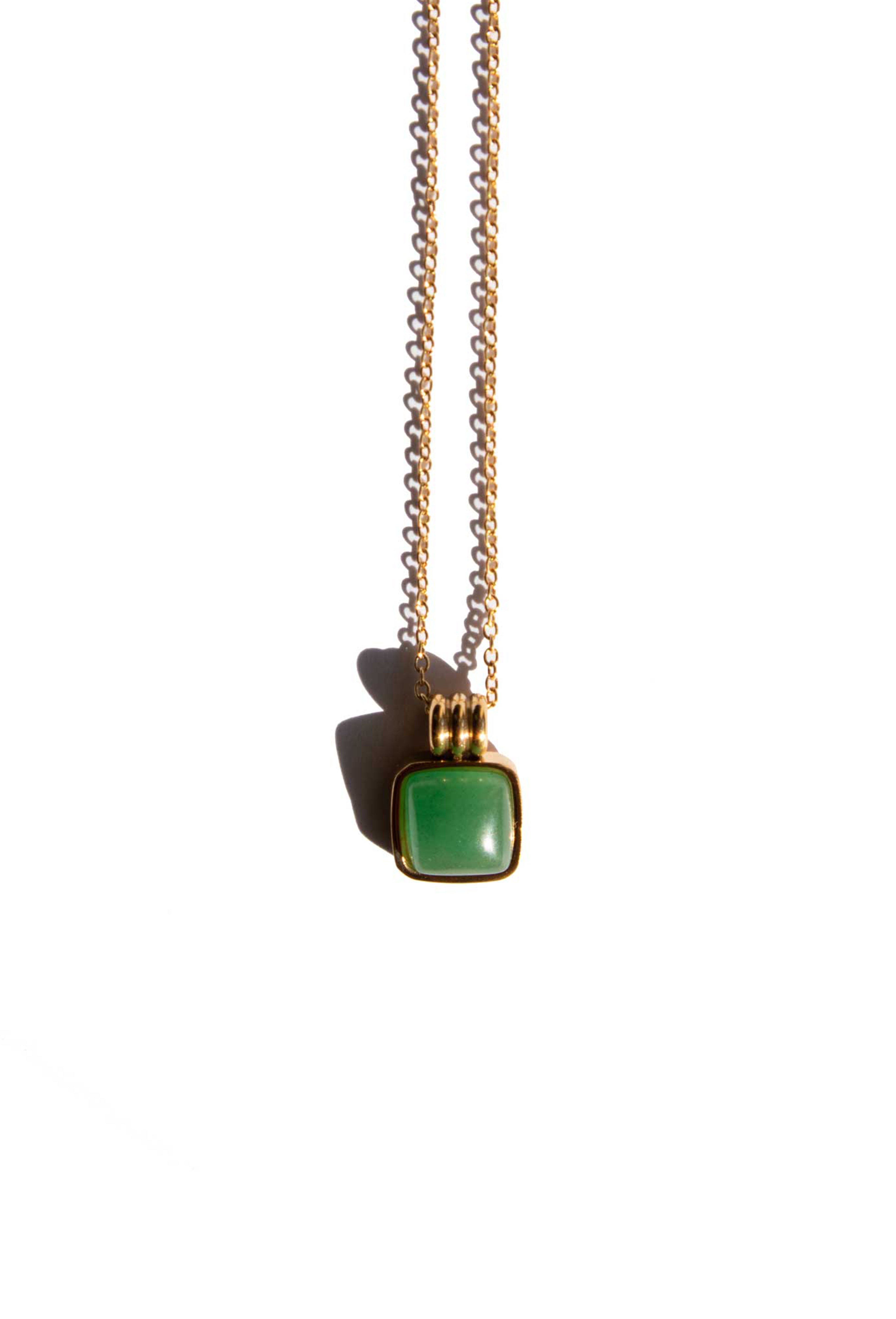 Puzzle — Jade stone pendant necklace - seree