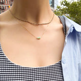 Mini bottle — Jade pendant necklace - seree