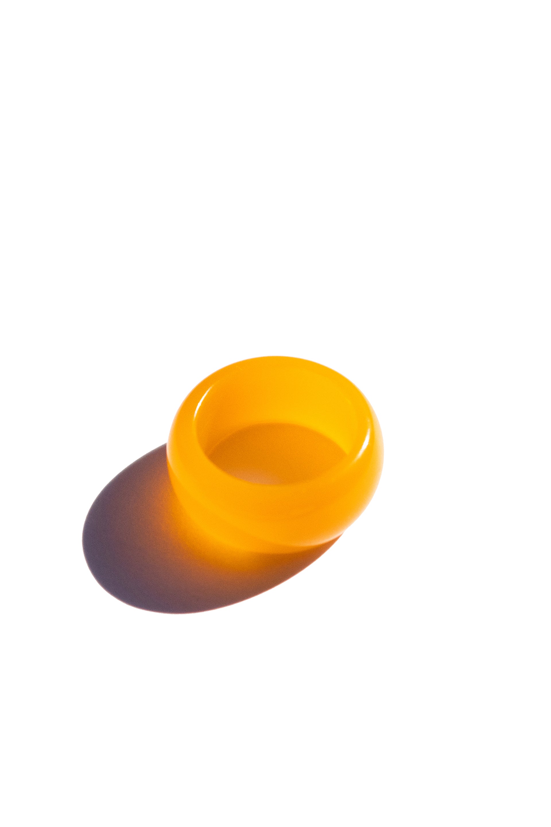 Mandarin — Orange jade stone ring - seree