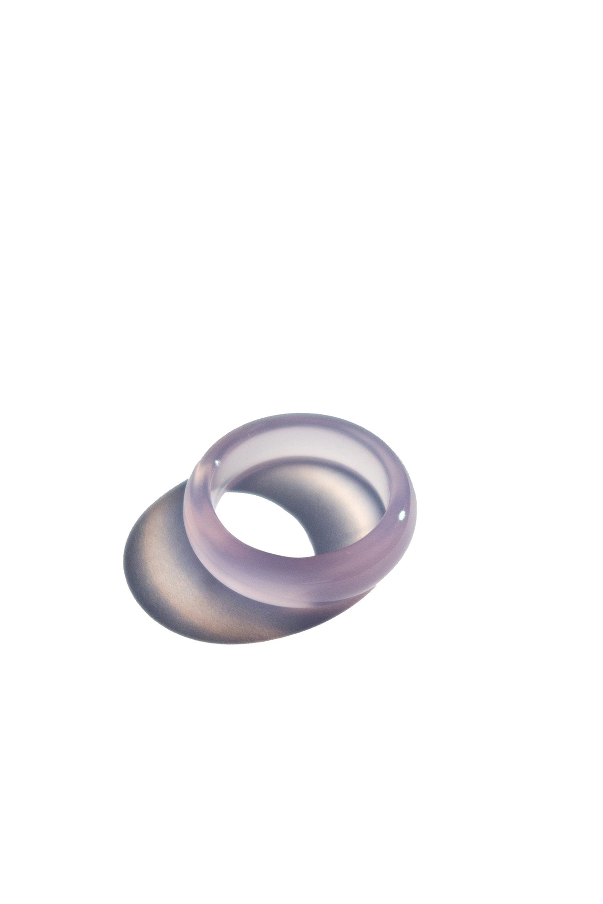 Mist — Grey purple jade stone ring - seree