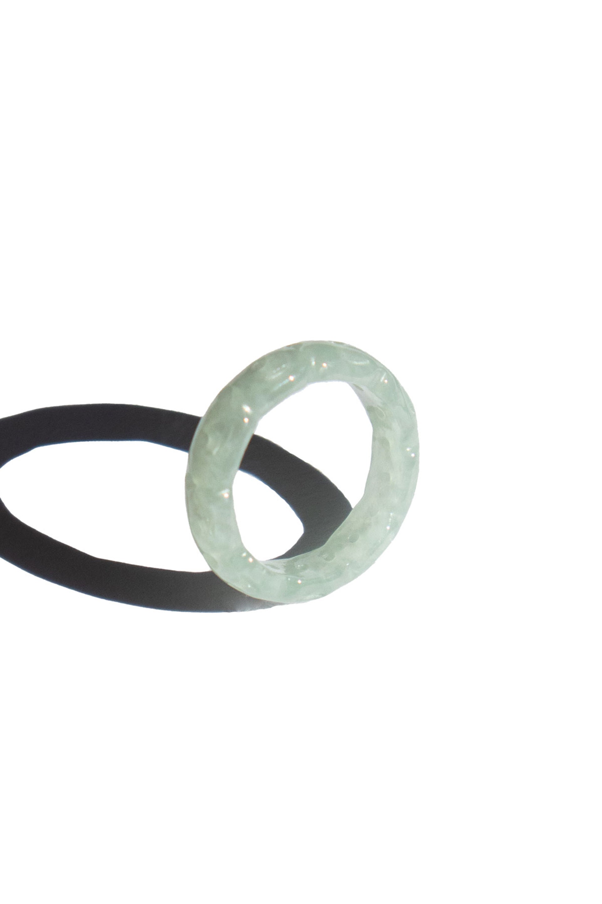 Weave — Off white jade ring - seree