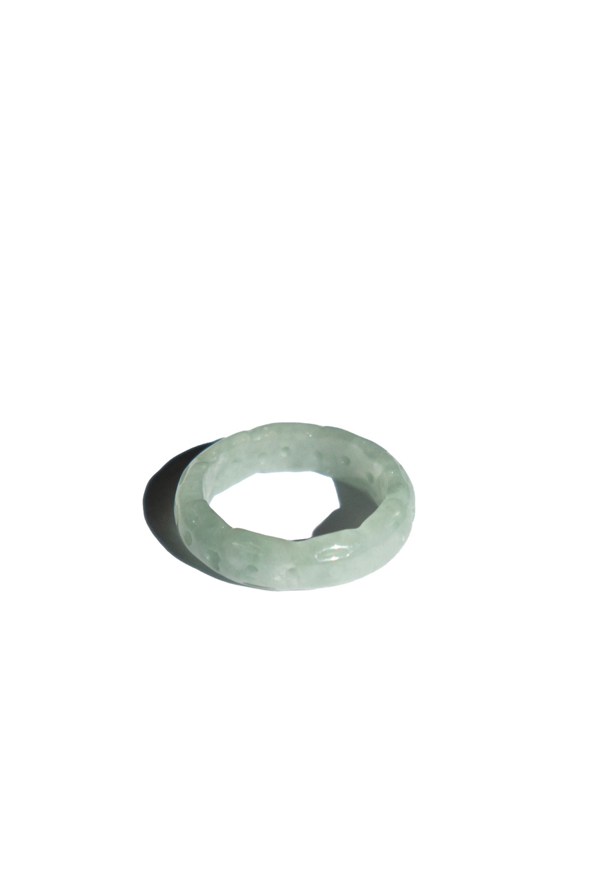 Weave — Off white jade ring - seree