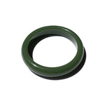 Smoke — Opaque green jade stone bangle - seree