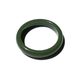 Smoke — Opaque green jade stone bangle - seree