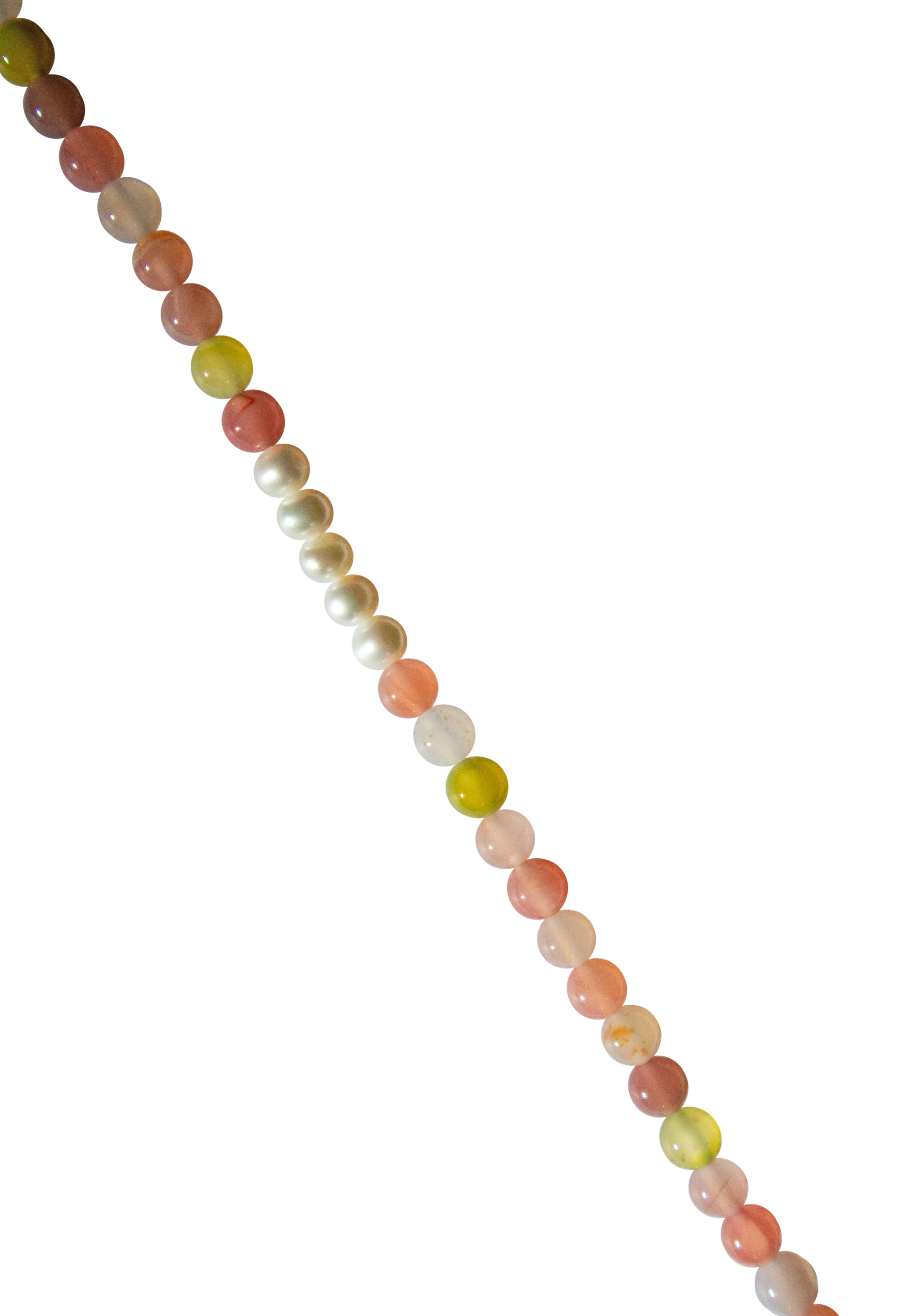 Summer — Beaded gemstone & pearl choker necklace - seree