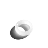 Tee — White jade stone ring - seree