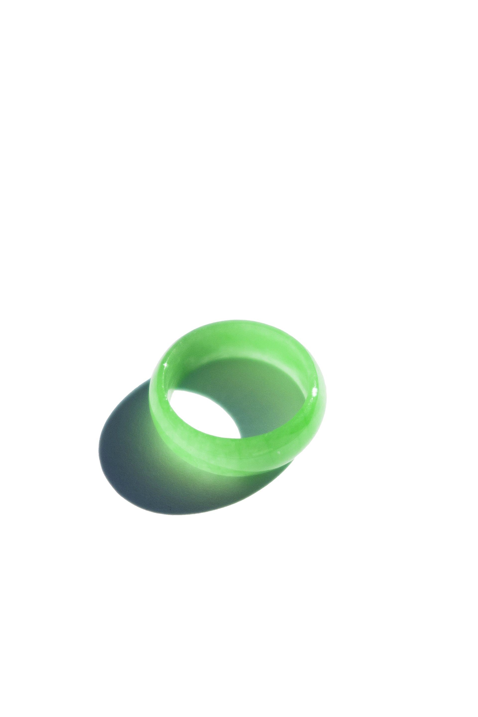 zZ — Imperial green jade ring - seree